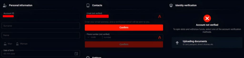 Pin Up Account Verification