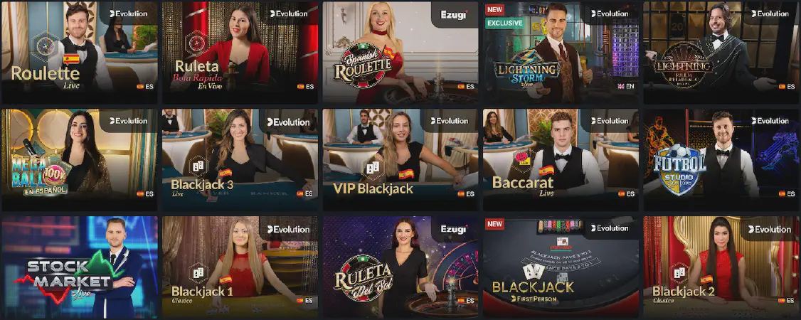 PinUp live dealer games
